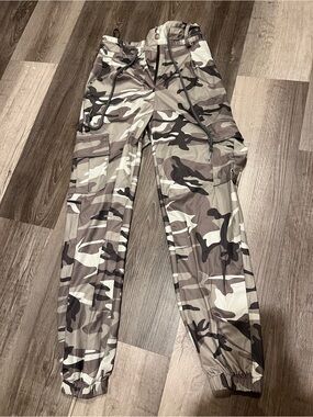 Camo Cargo Jogger Pants - Taupe Camo